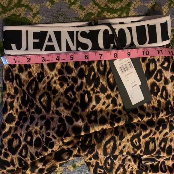 Versace Jeans Couture NWTs leopard leggings size 38 womens - Picture 5 of 12